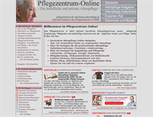 Tablet Screenshot of pflegezentrum.de